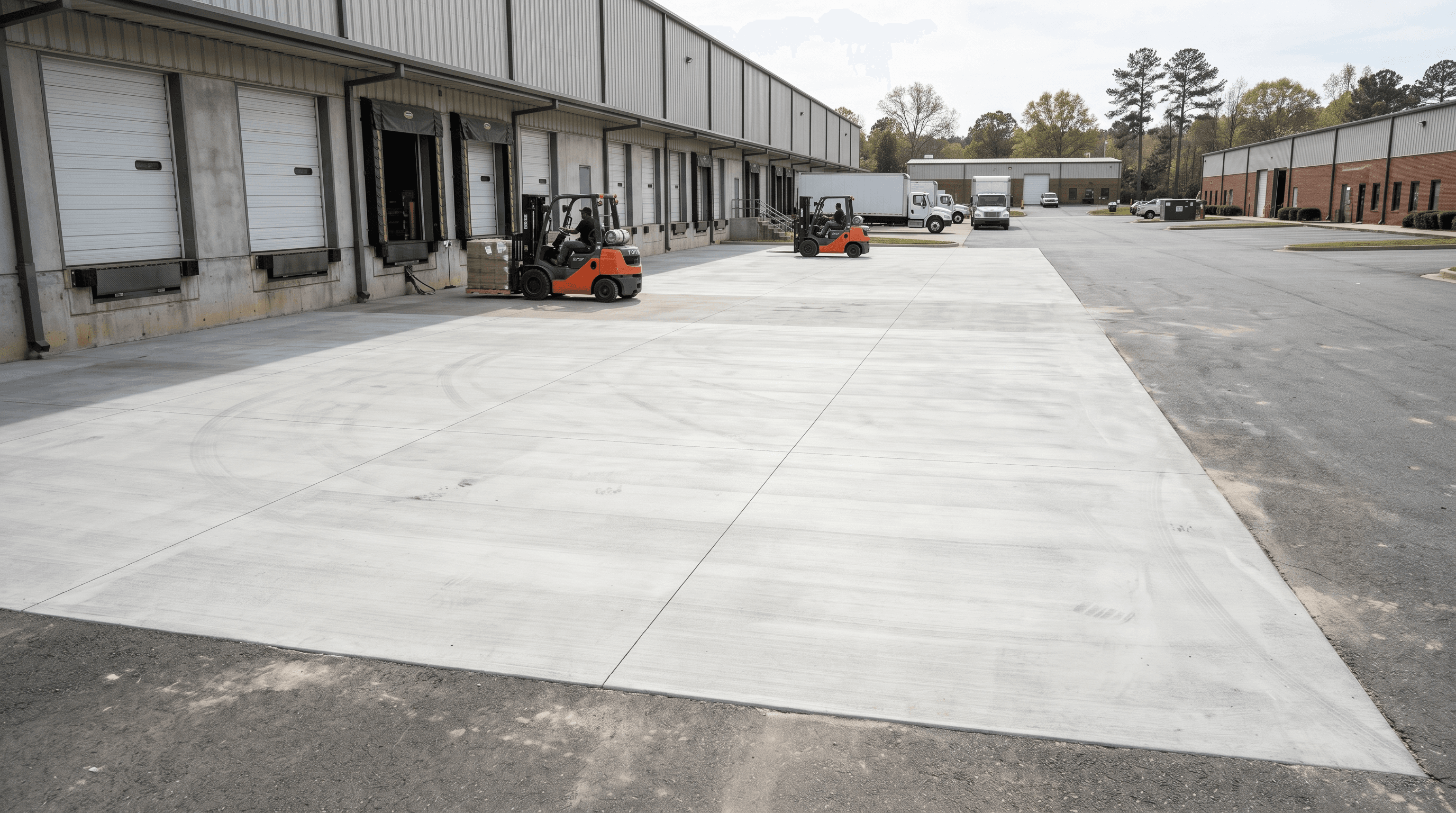 Commercial loading dock concrete project