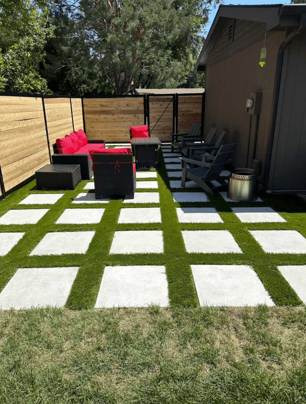 Holly Springs concrete and hardscaping project